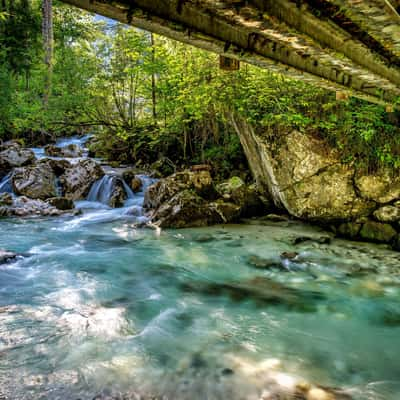 Zauberwald Bridge over Ramsauer Ache, Germany