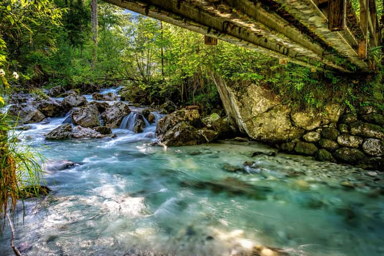 Zauberwald Bridge over Ramsauer Ache