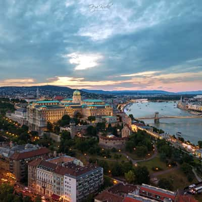 Buda Castle from Gellert Hill, Hungary