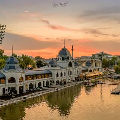 Budapest city park Boating lake., Hungary