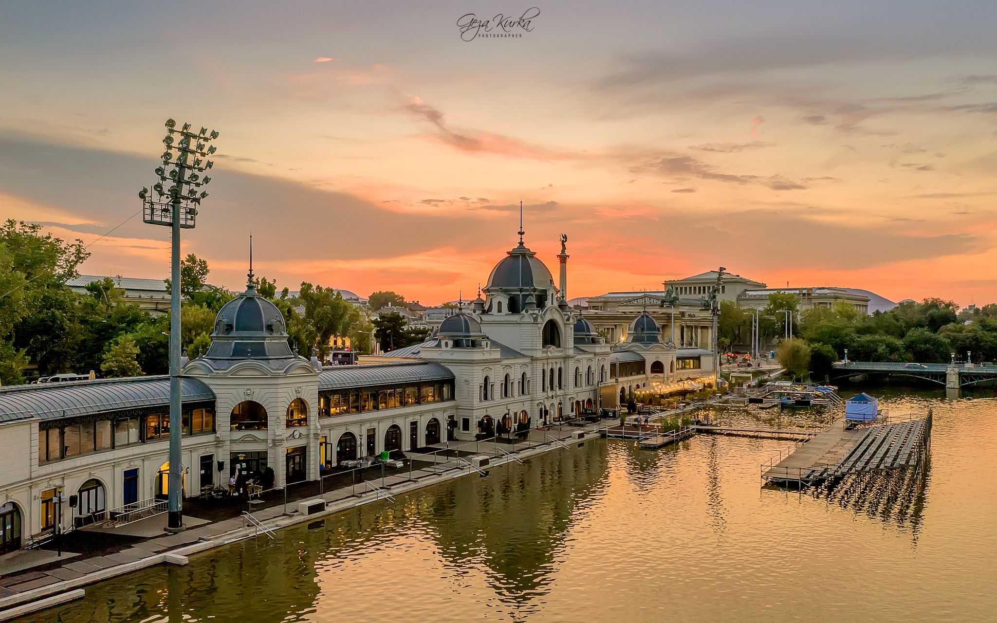 Budapest city park Boating lake., Hungary