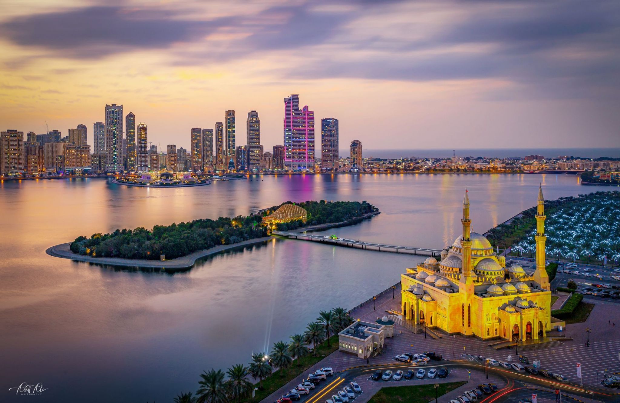 Buhaira Corniche Sharjah UAE, United Arab Emirates