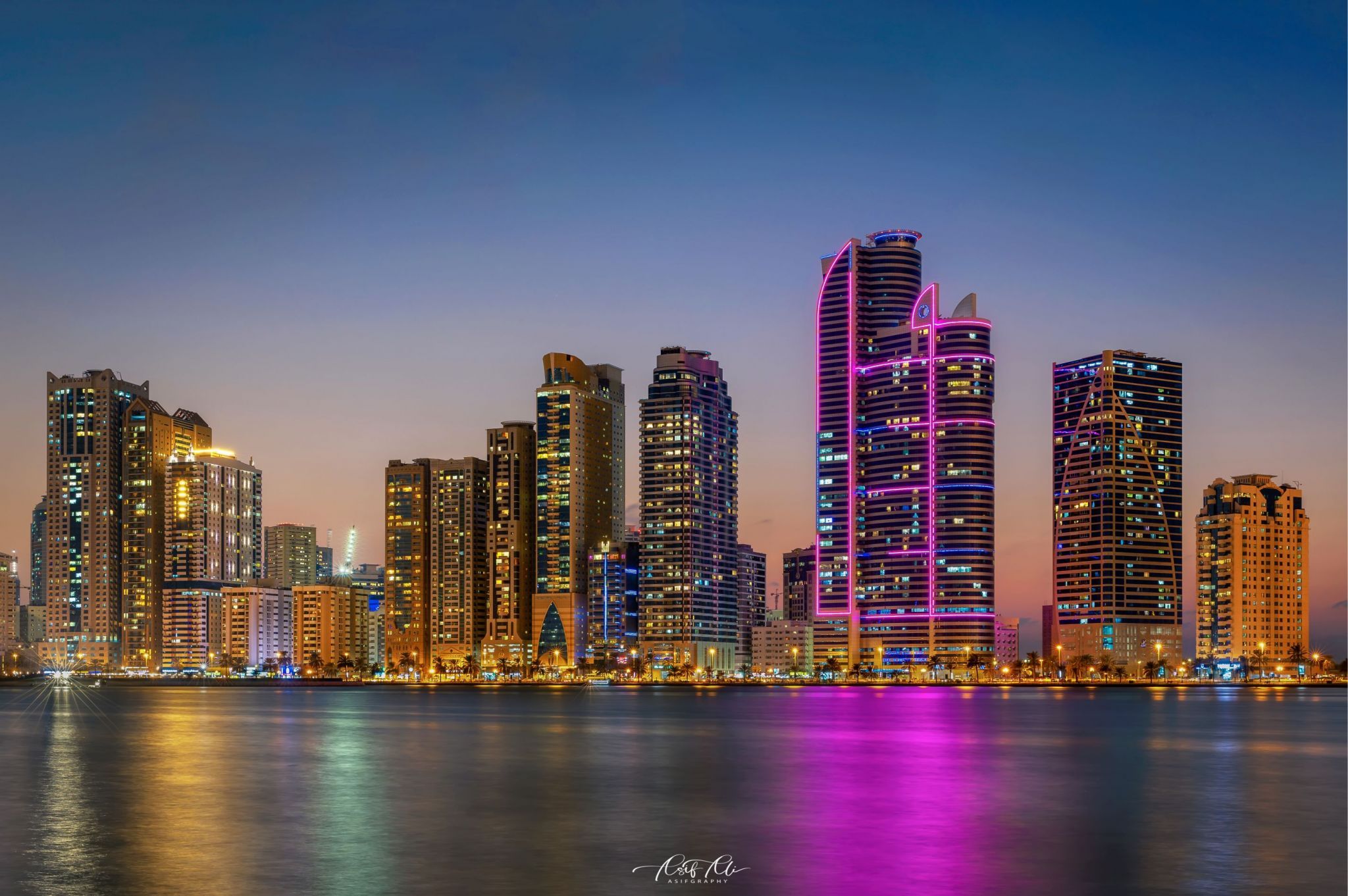 Buhaira Corniche Sharjah UAE, United Arab Emirates
