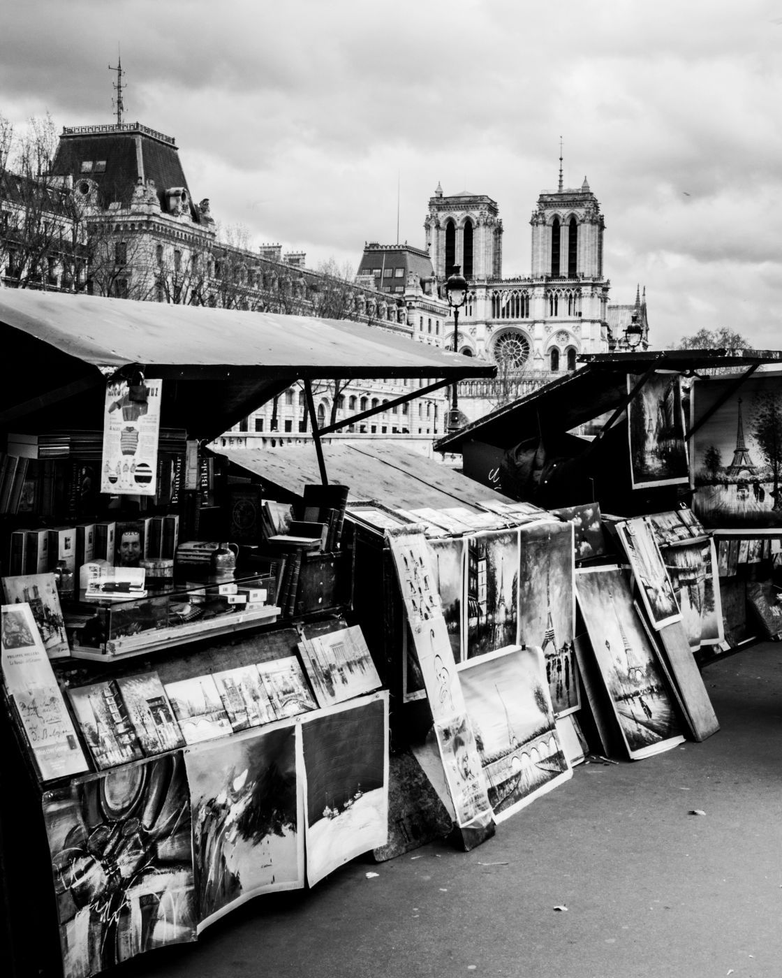 Cathedral and bookstands, France