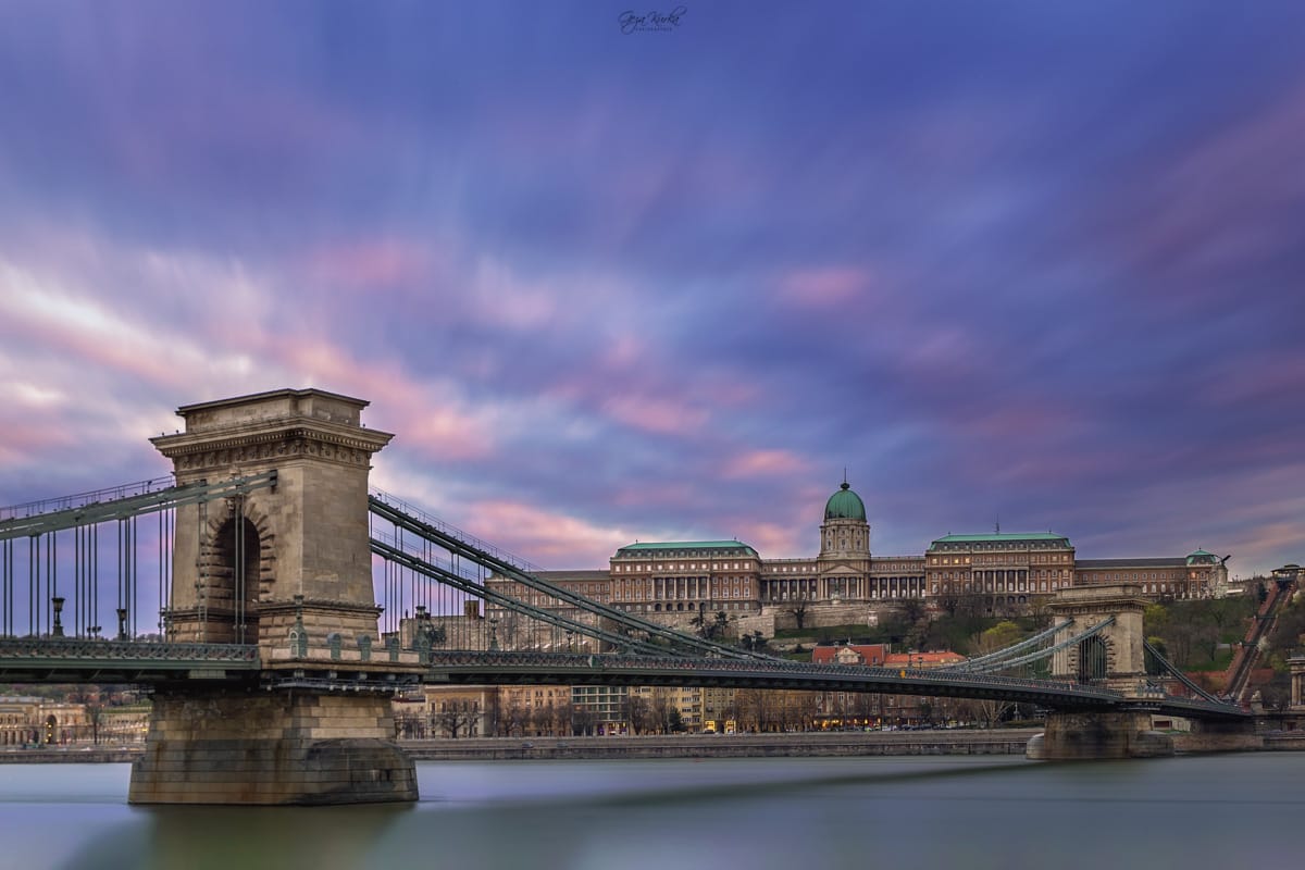 Buda Castle and Chain Bridge, Budapest, Hungary