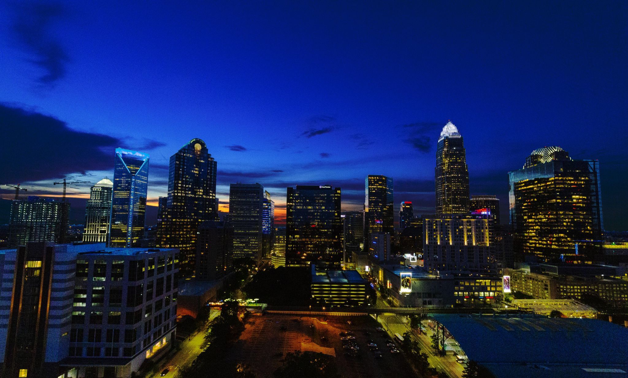 Charlotte skyline, USA