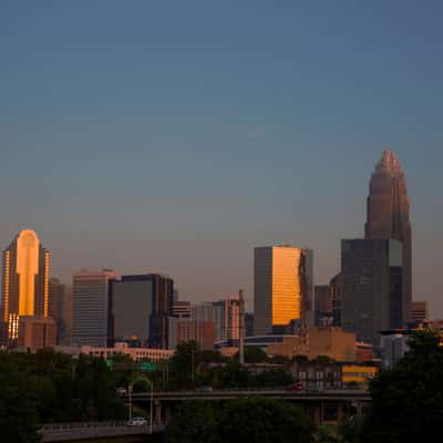 Charlotte skyline, USA