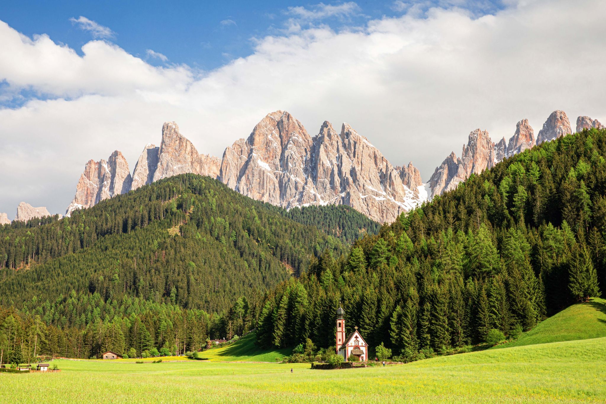 The Church of St. Johann in Ranui, Italy