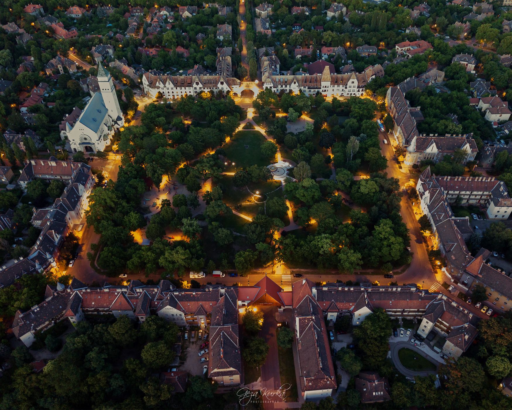 Cute park in Budapest, Hungary