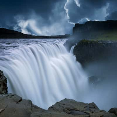 Dettifoss, from the East side, Iceland