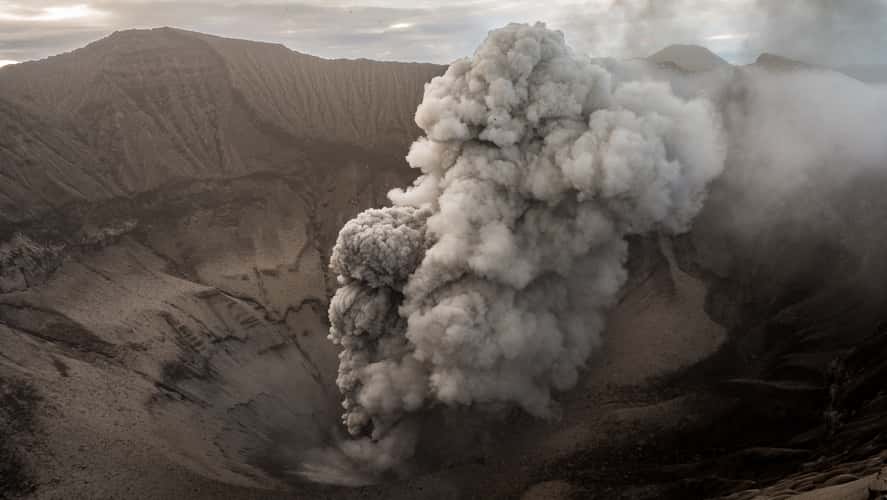 Dukono volcano fro crater