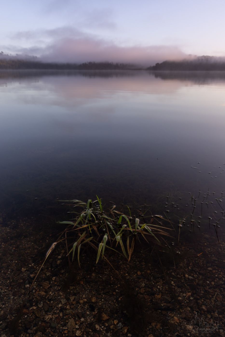 Early morning at Lake Lanthe, New Zealand, New Zealand