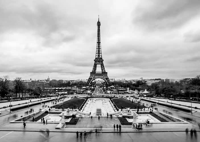 Eiffel Tower from Trocadero, Paris