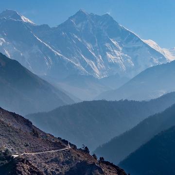 Everest from near Namche, Nepal
