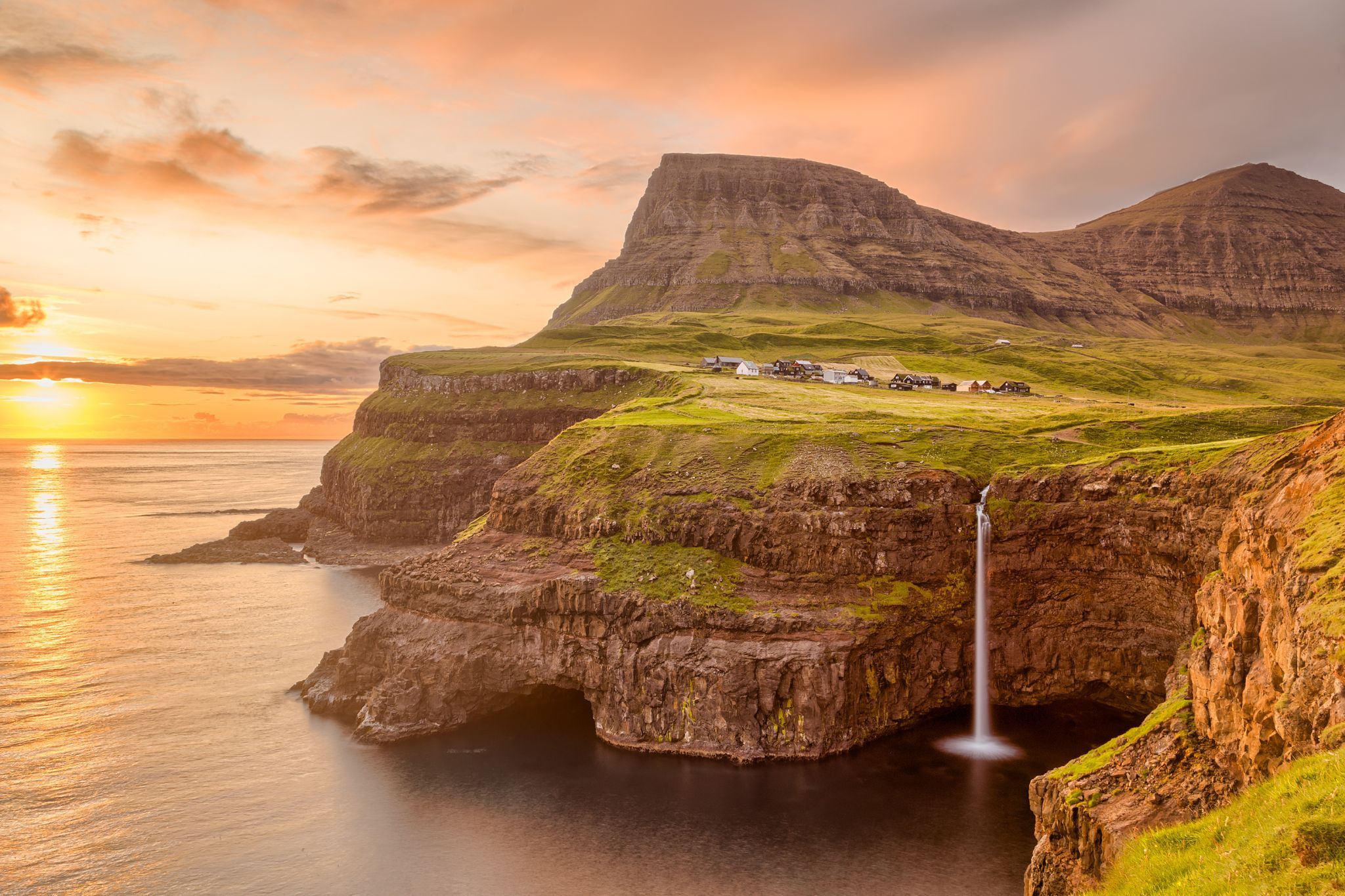 Múlafossur Waterfall, Faroe Islands
