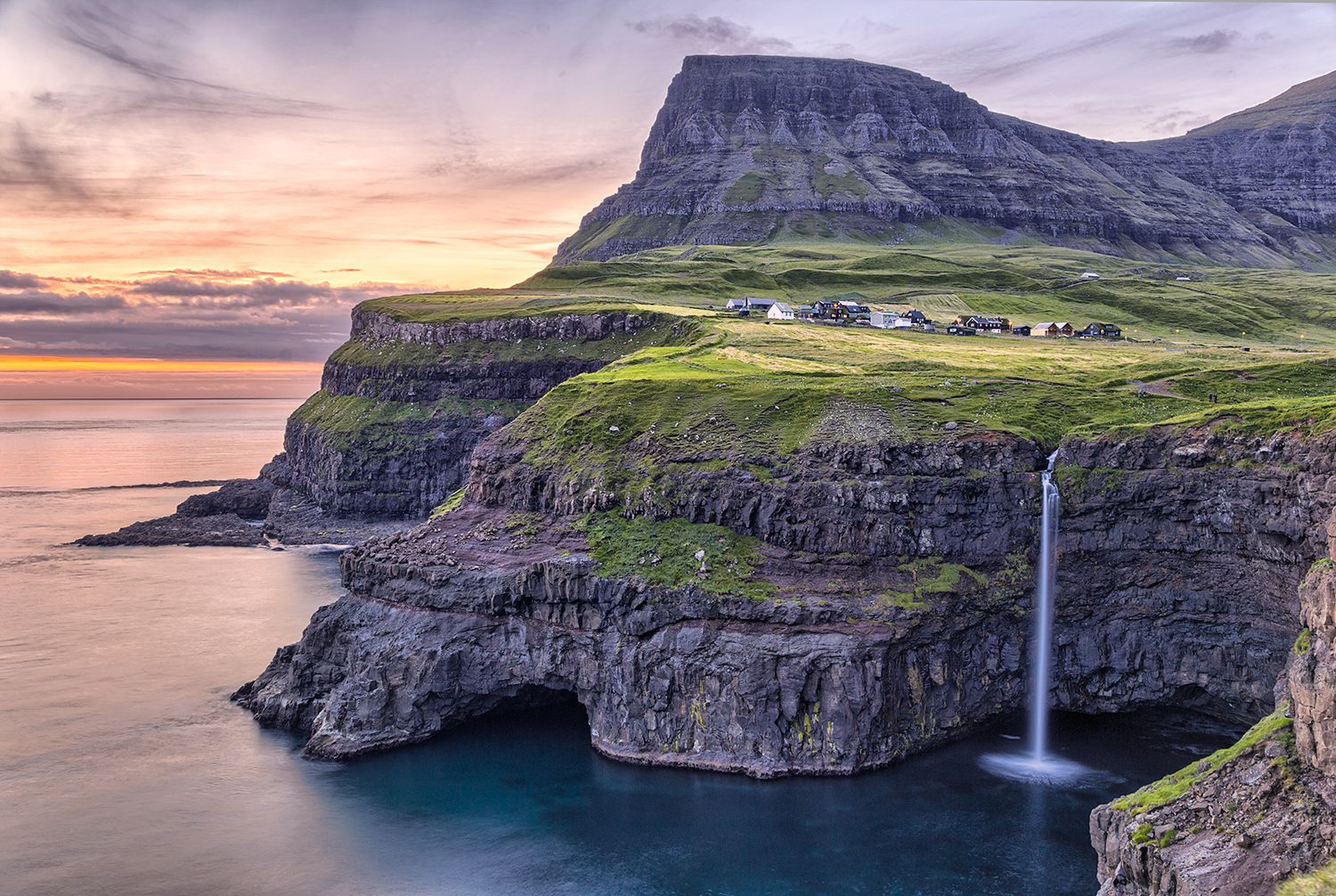 Múlafossur Waterfall, Faroe Islands