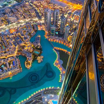 View from Burj Khalifa, United Arab Emirates