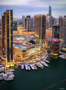 from Dubai Marina Intercontinental Hotel Sunset