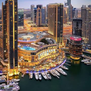 from Dubai Marina Intercontinental Hotel Sunset, United Arab Emirates