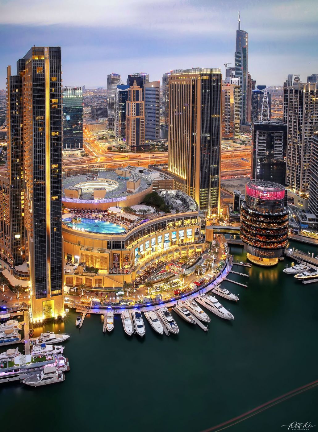 from Dubai Marina Intercontinental Hotel Sunset, United Arab Emirates