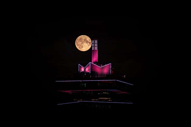 Fullmoon over Lookout A'dam