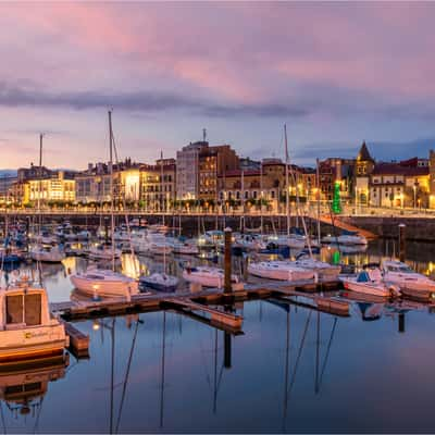 Gijon boat harbour, Spain