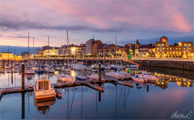 Gijon boat harbour