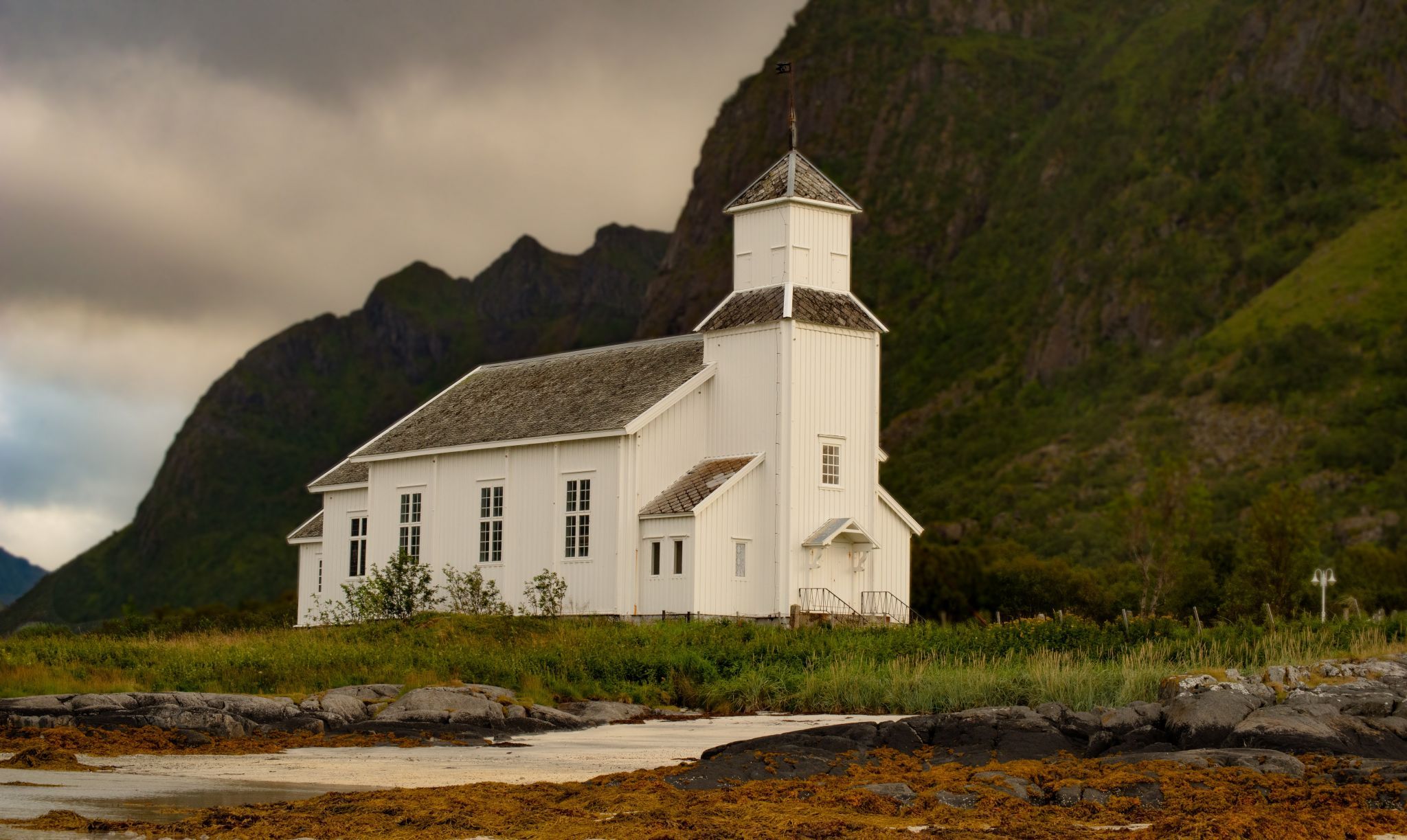 Gimsøy Church, Lofoten, Norway