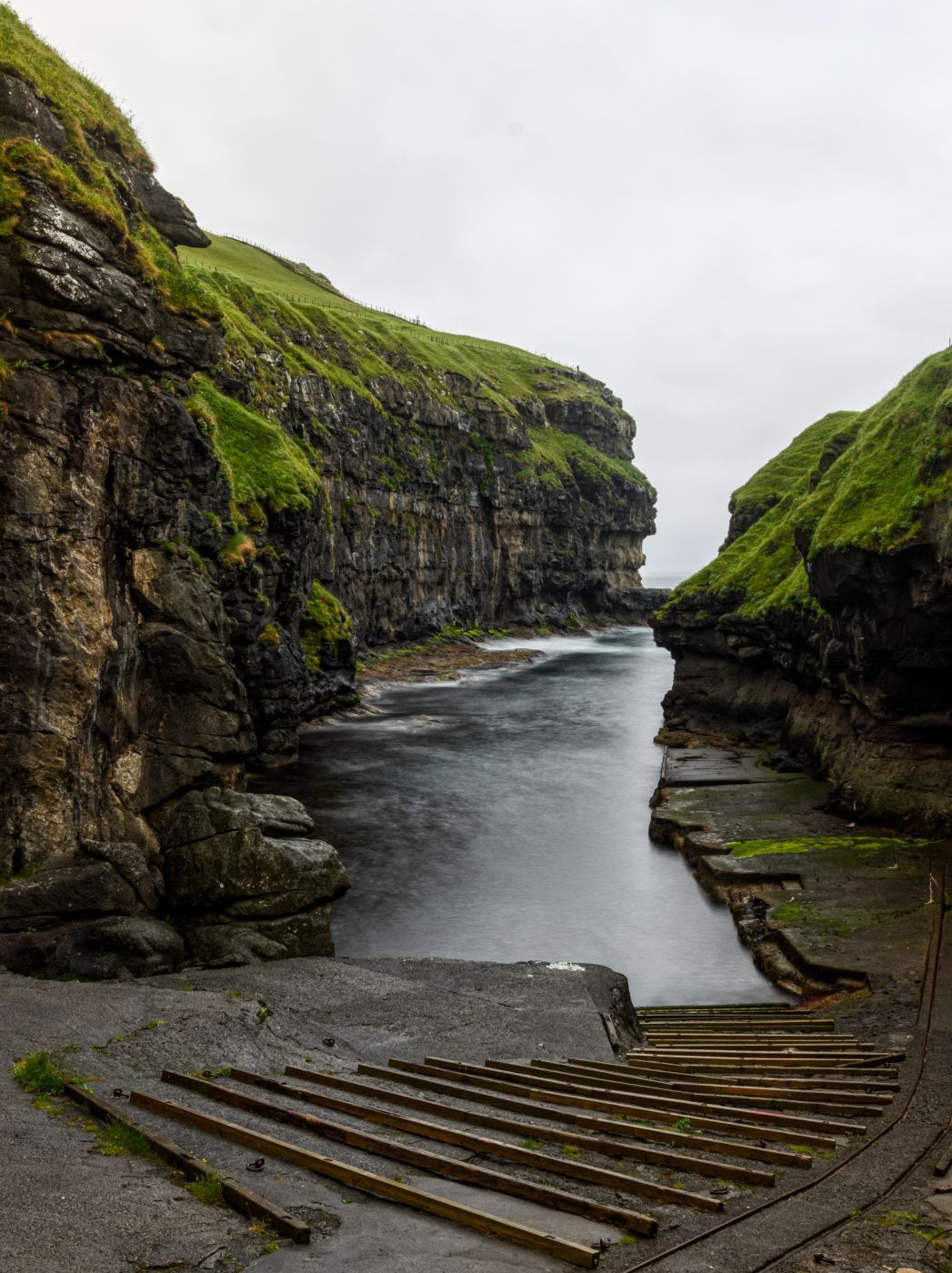 Gjogv gorge, Faroe Island, Faroe Islands