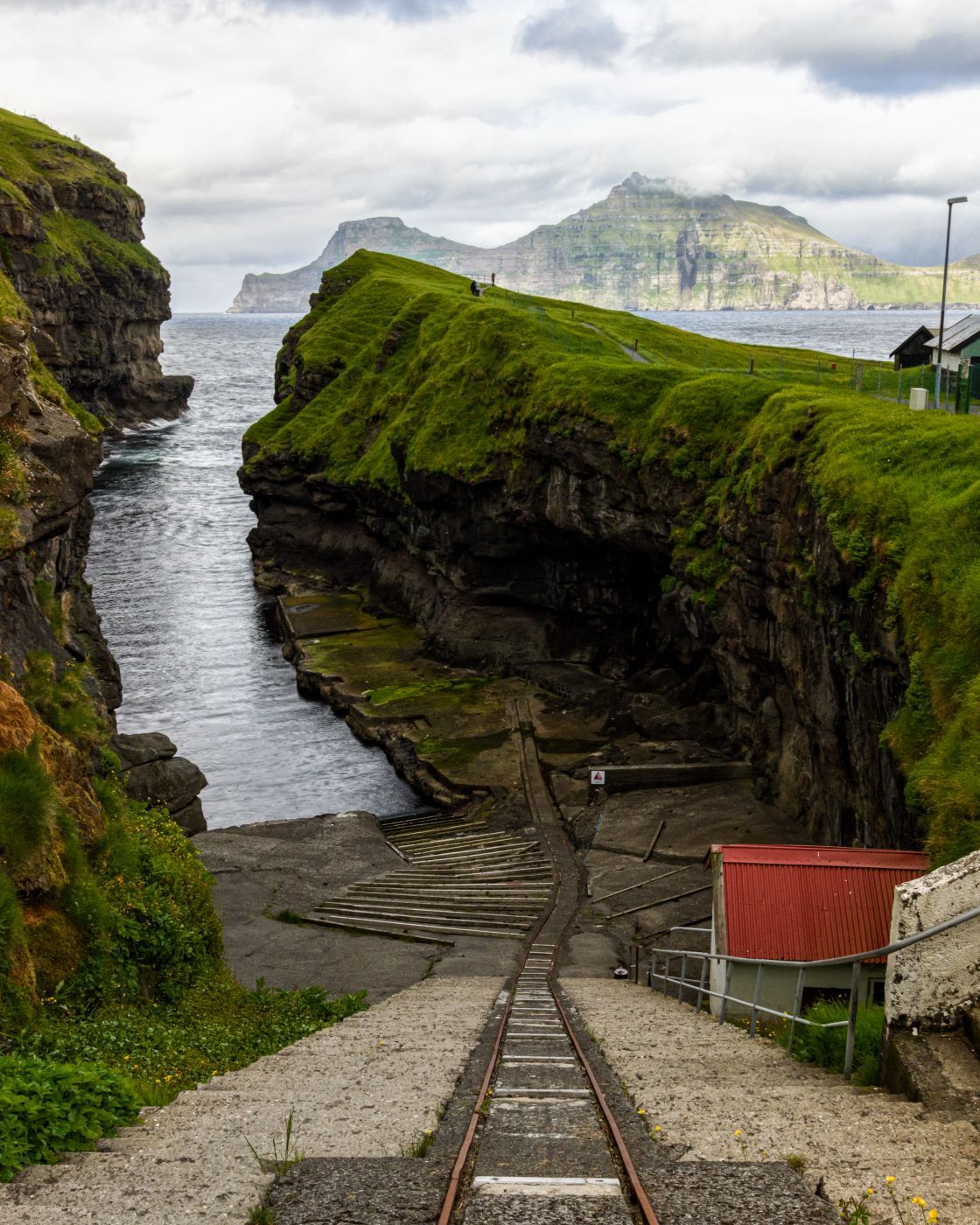 Gjogv gorge, Faroe Island, Faroe Islands