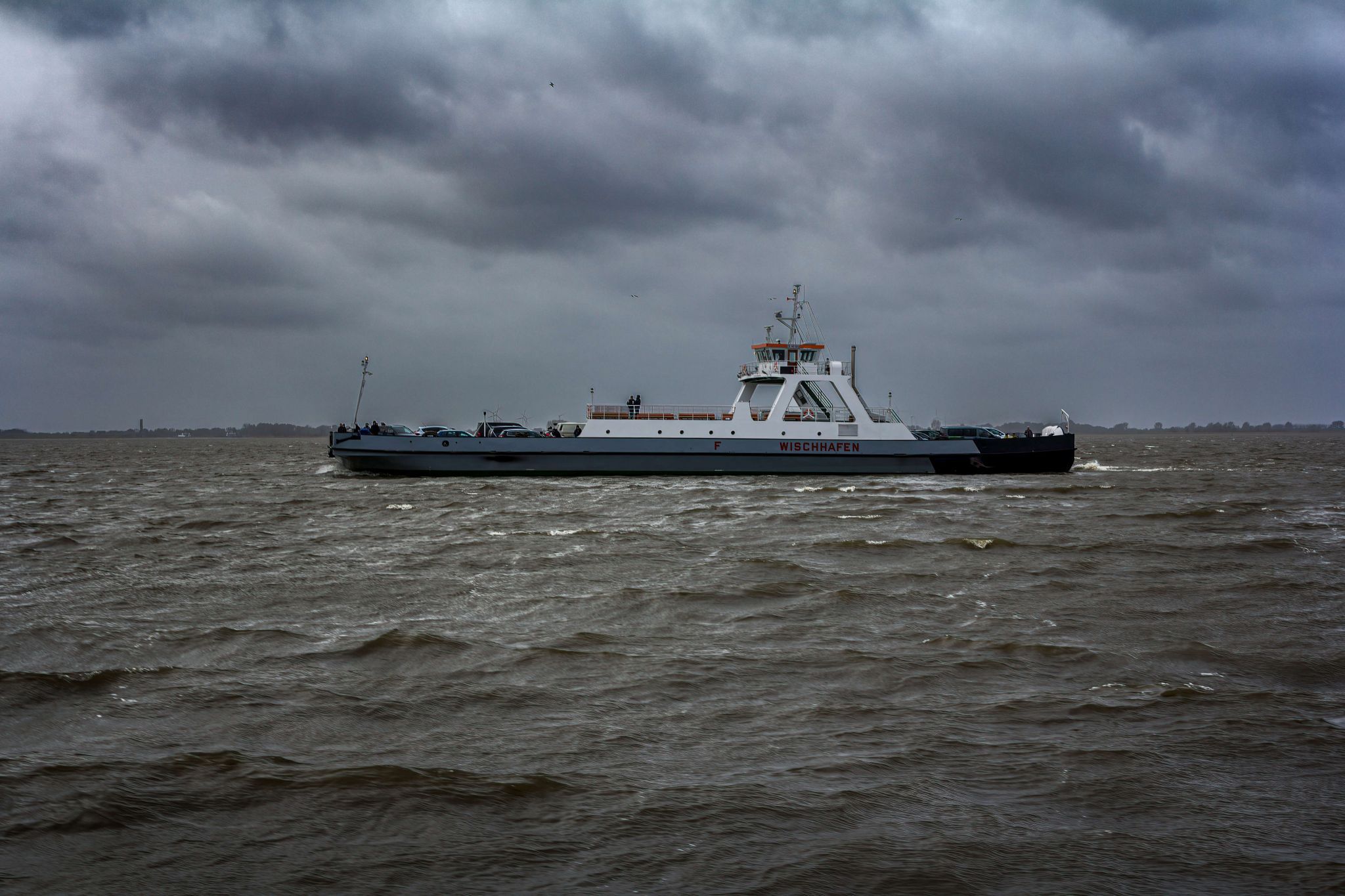 Glückstadt-Wischhafen Car Ferry, Germany