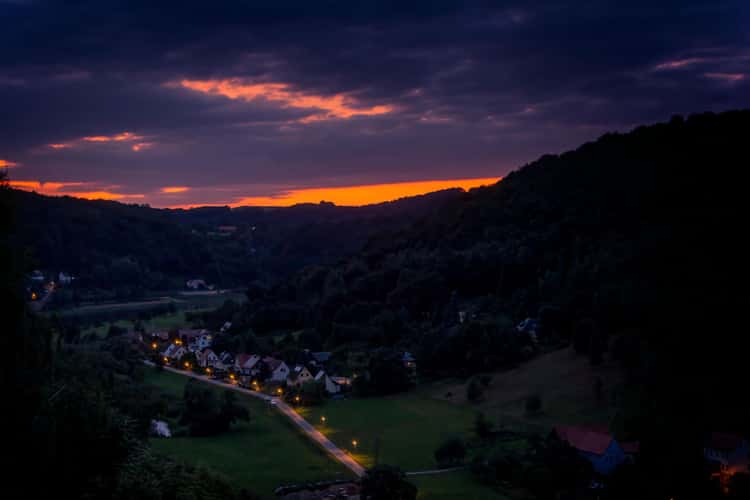 Halbestadt Night View from Königstein