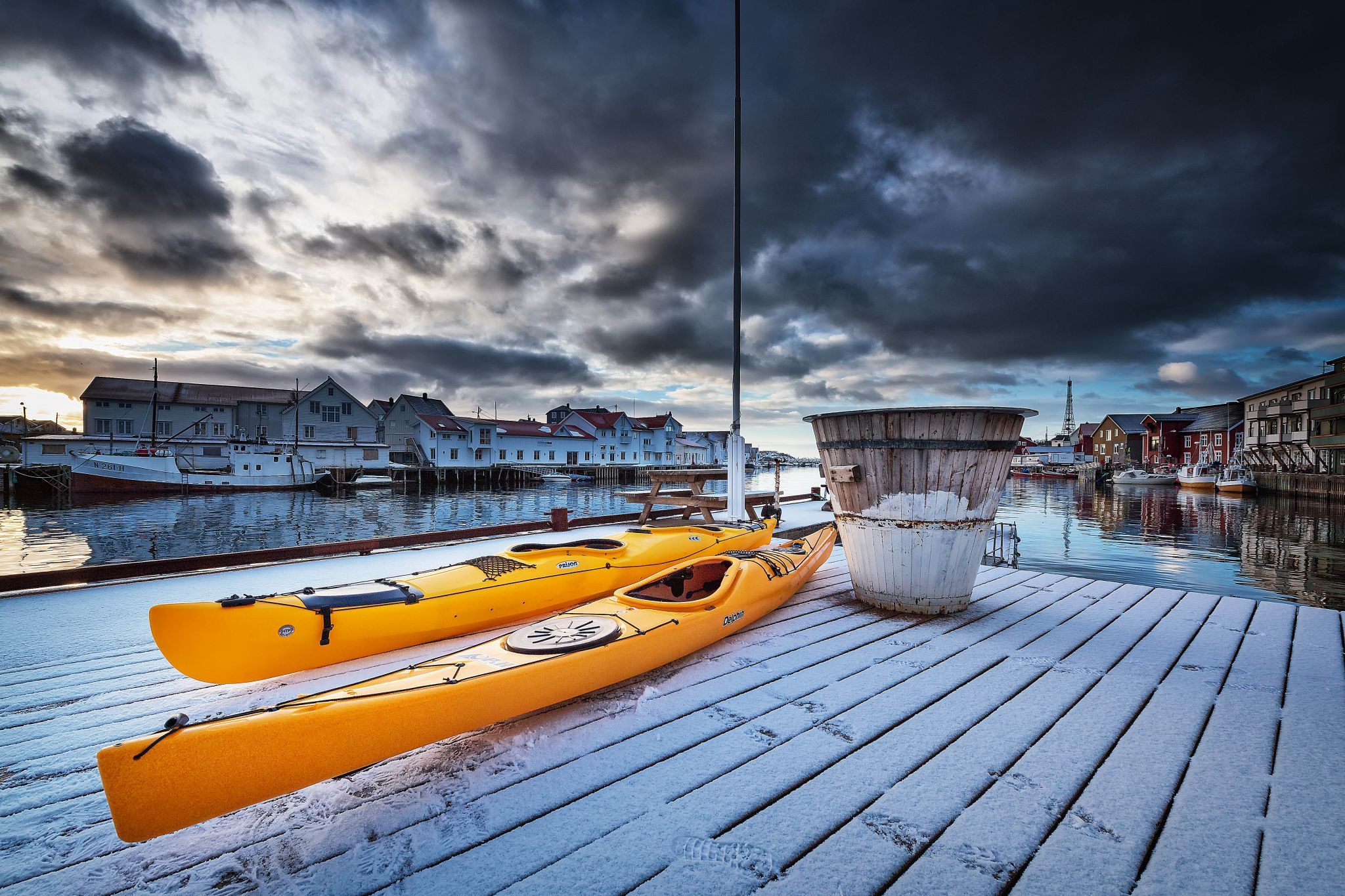 Henningsvaer after the storm, Norway