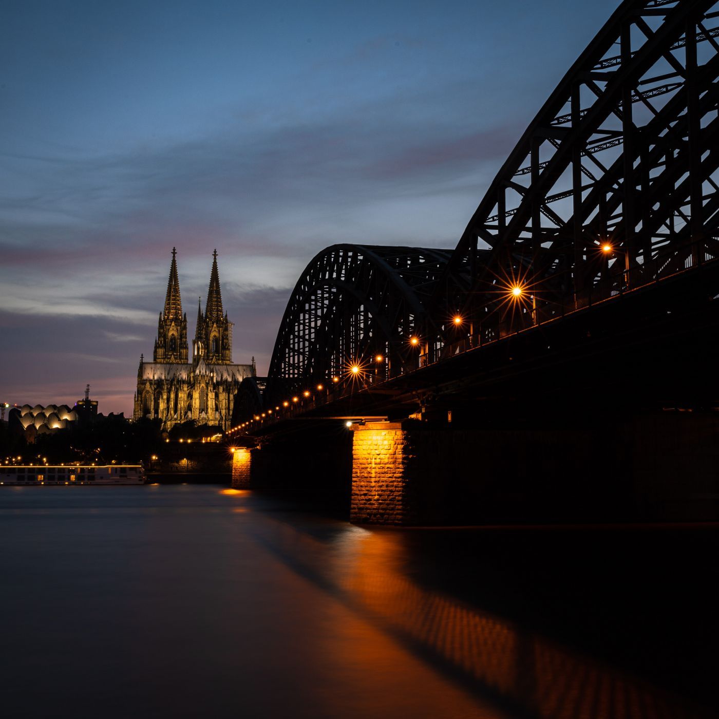 Hohenzollern Bridge with Cologne Cathedral, Cologne, Germany