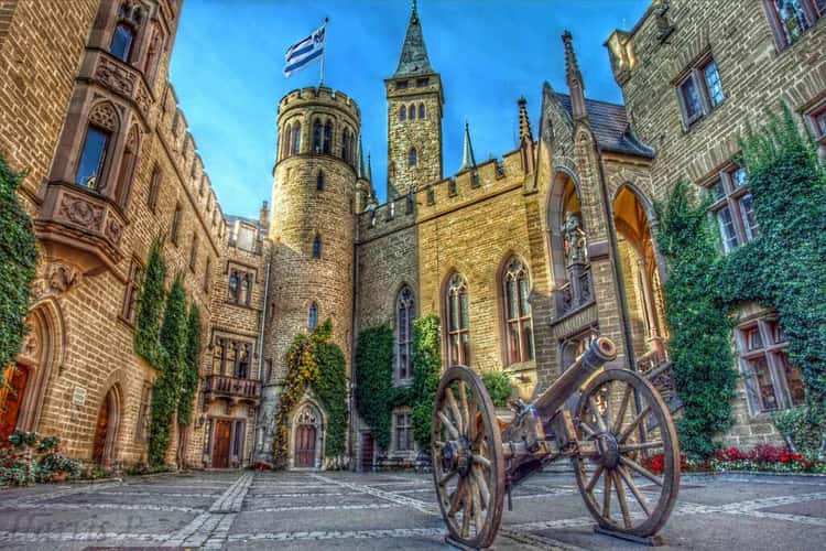Inner courtyard Hohenzollern Castle