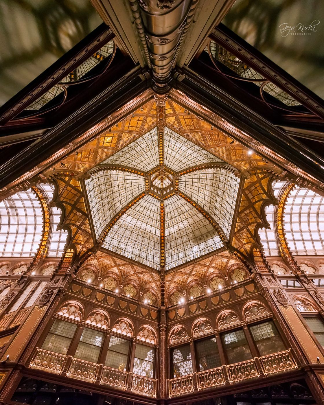 Hyatt Hotel's Hall in Budapest, Hungary