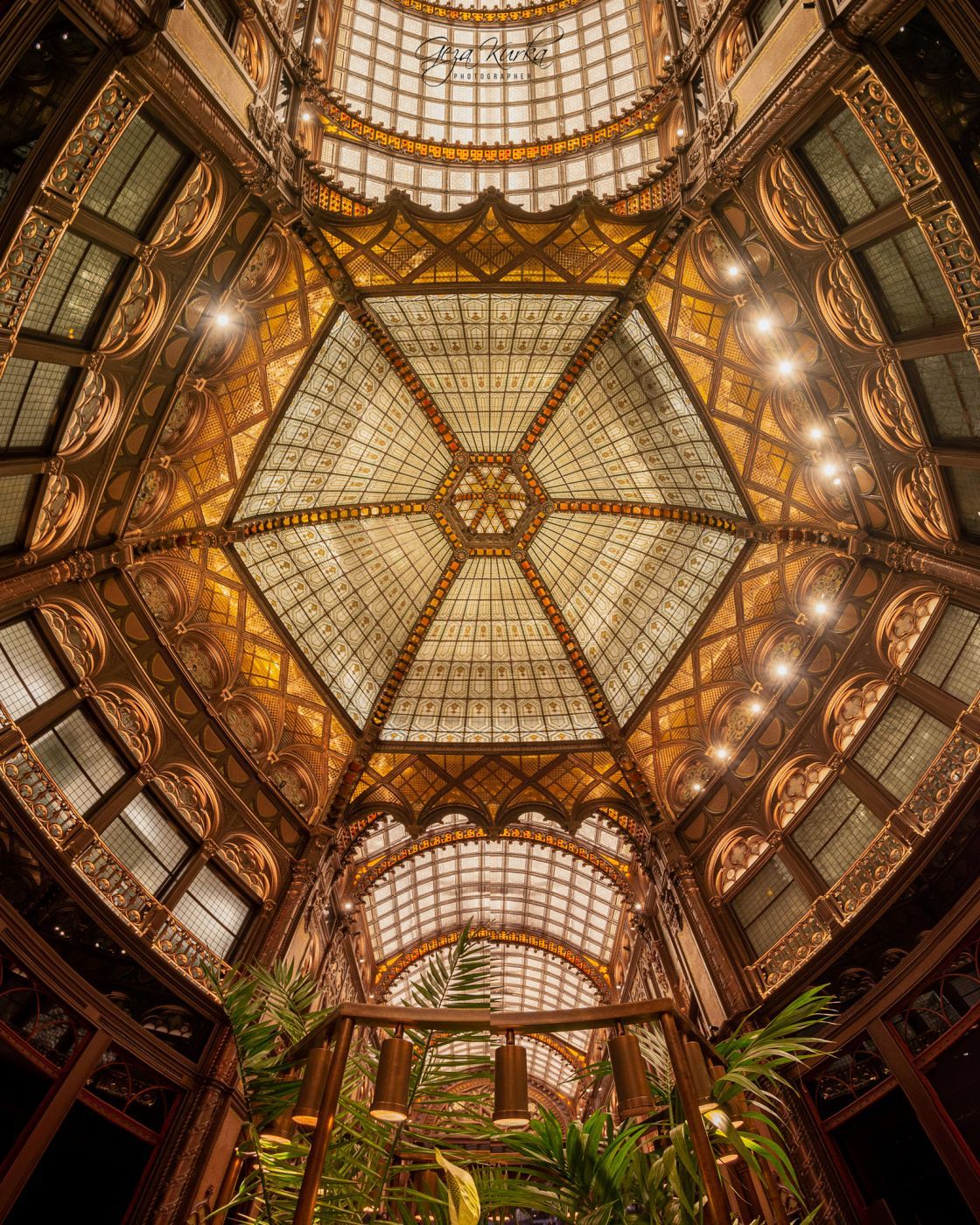 Hyatt Hotel's Hall in Budapest, Hungary