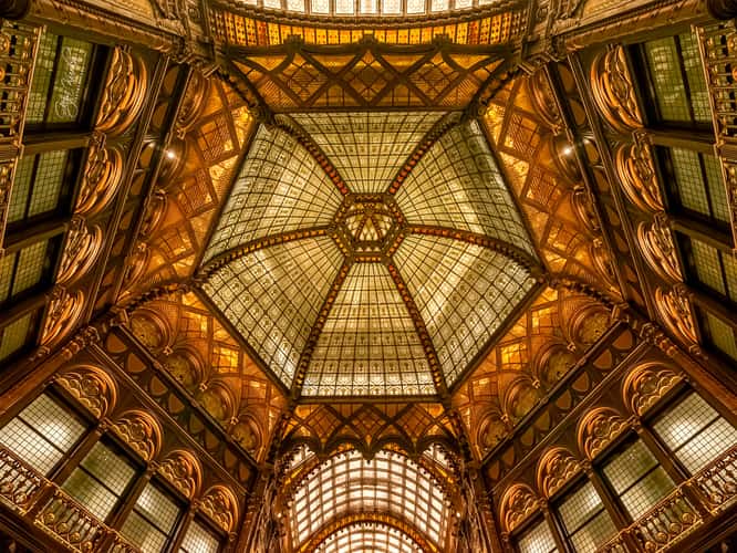 Hyatt Hotel's Hall in Budapest