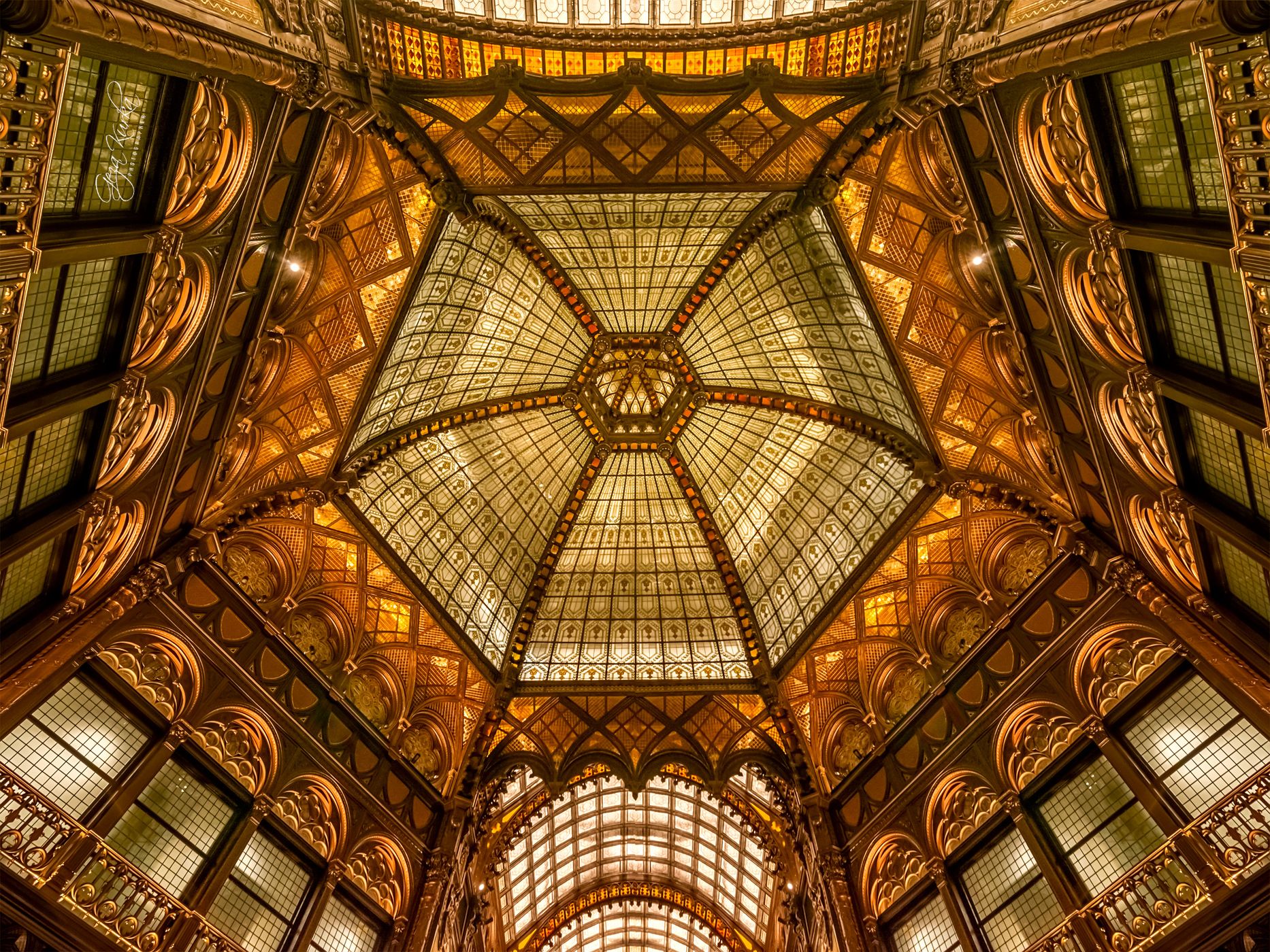 Hyatt Hotel's Hall in Budapest, Hungary