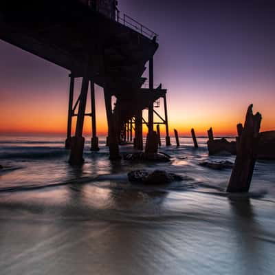 Catherine Hill Bay under the Jetty sunrise Newcastle, Australia