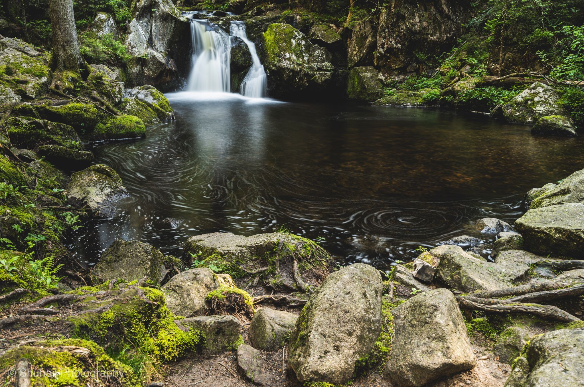 Krai Woog Gumpen Waterfall, Black Forest, Germany