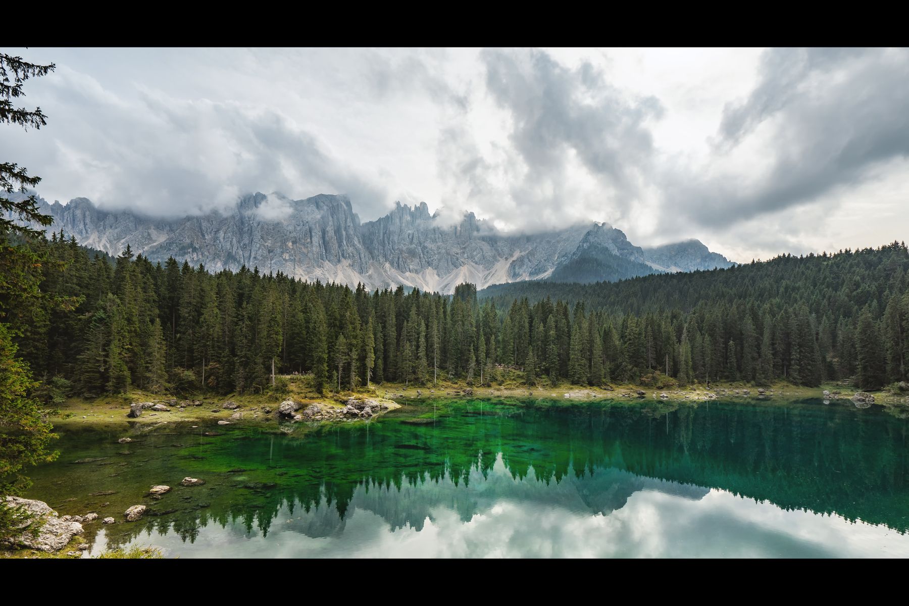 Lake Carezza, Dolomites, Italy