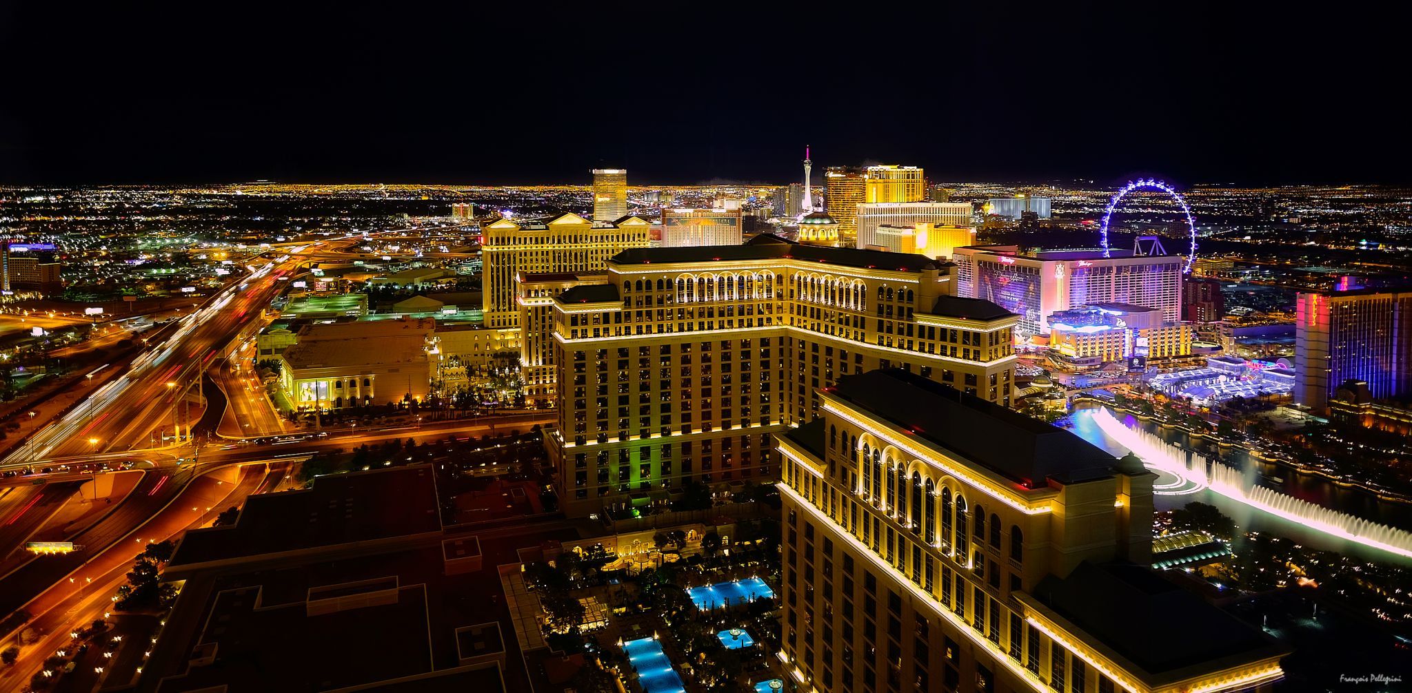 Las Vegas Skyline (from Vdara top floor), USA
