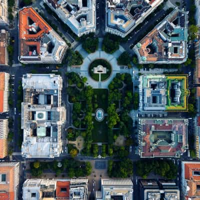 Liberty square look down, Hungary