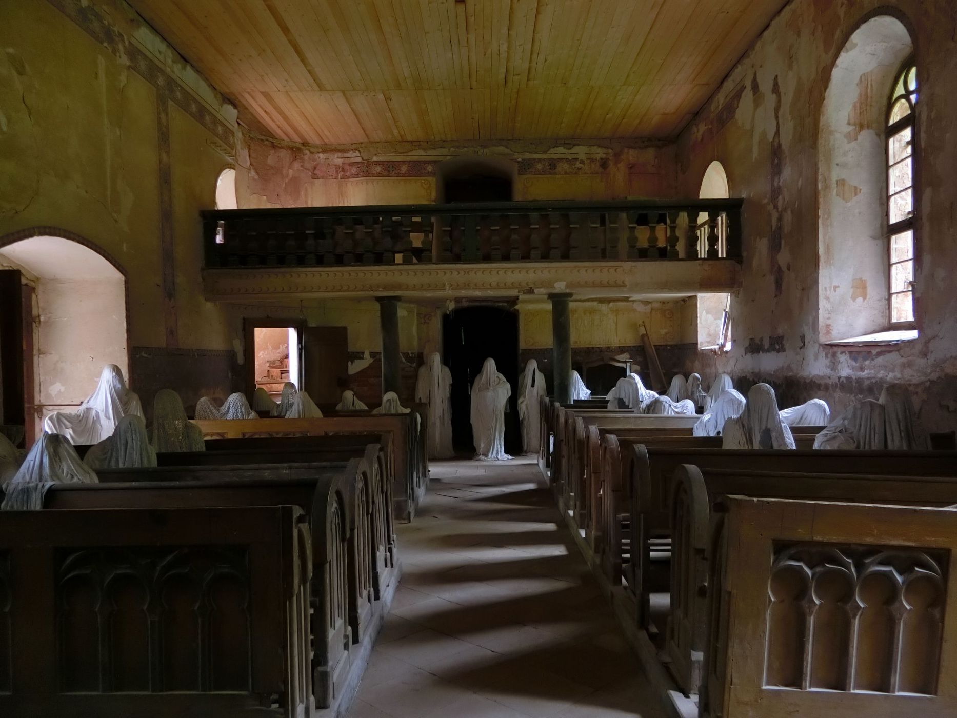 Lukova Ghost Church (Kostel Sv. Jiří), Czech Republic