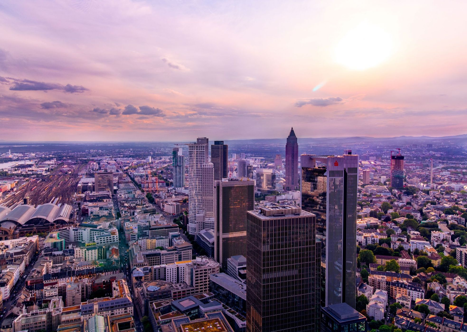 View from Maintower, Frankfurt am Main, Germany