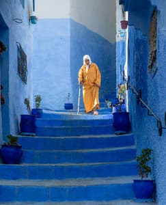 Mann in Chefchaouen