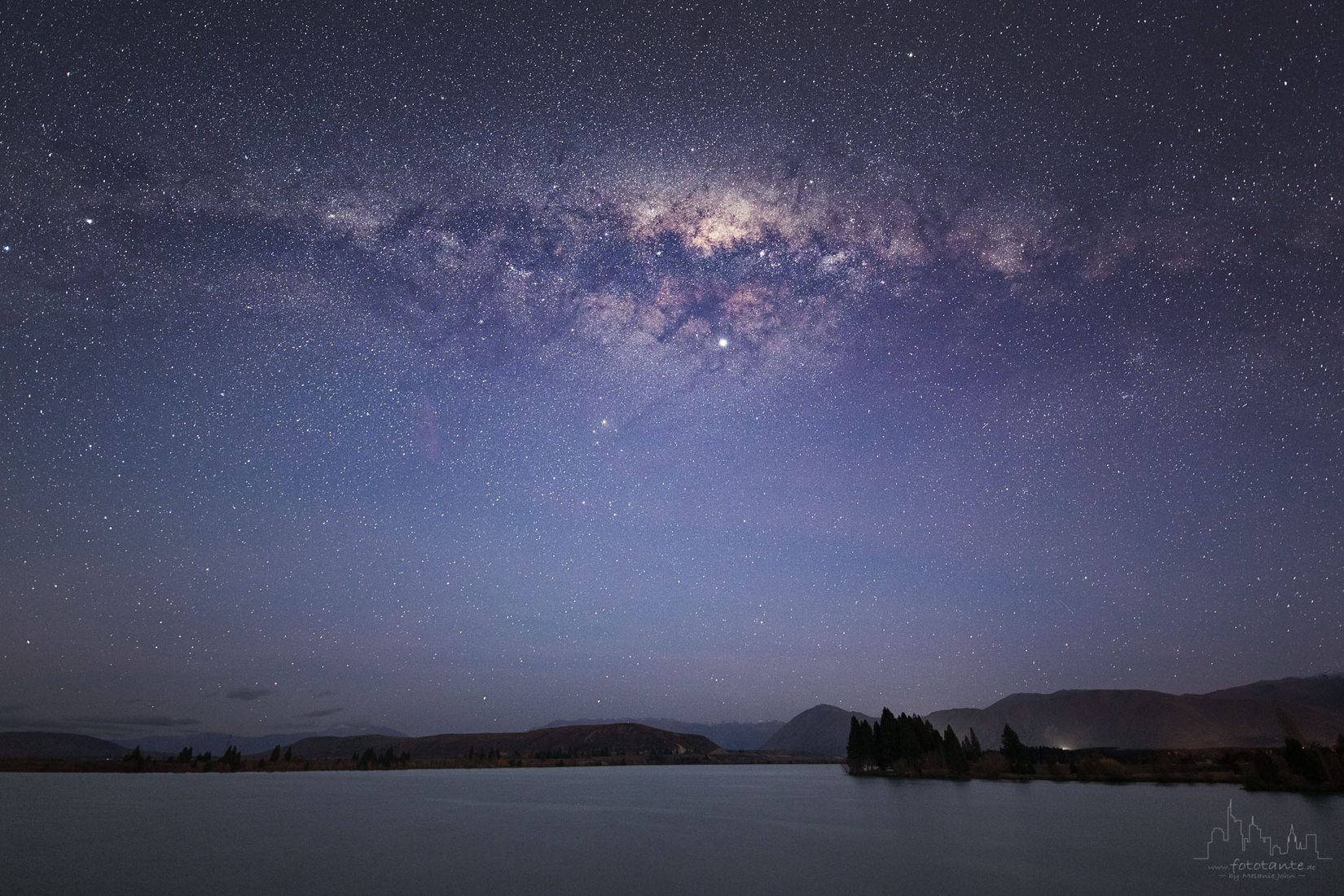 Milky way at Lake Ruataniwha, Ben Ohau, NZ, New Zealand