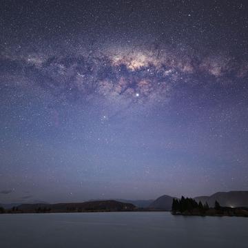 Milky way at Lake Ruataniwha, Ben Ohau, NZ, New Zealand