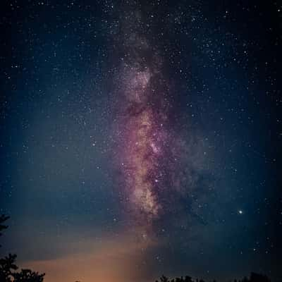 Milky Way in Sicily, Italy near Solarino (Siracusa), Italy